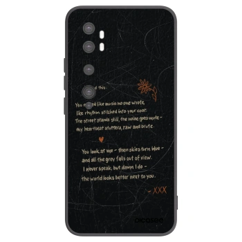 Picasee silikónový čierny obal pre Xiaomi Mi Note 10 (Pro) - POET