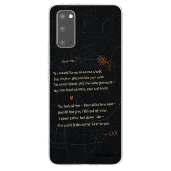 Picasee silikónový prehľadný obal pre Samsung Galaxy S20 G980F - POET