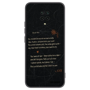 Picasee silikónový čierny obal pre Xiaomi Redmi Note 9 Pro - POET