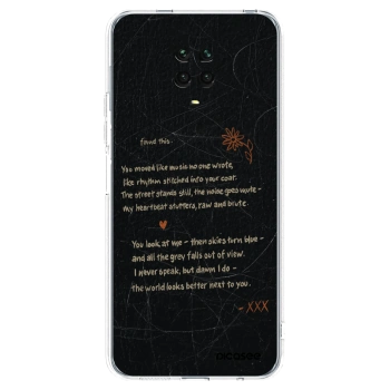 Picasee silikónový prehľadný obal pre Xiaomi Redmi Note 9S - POET