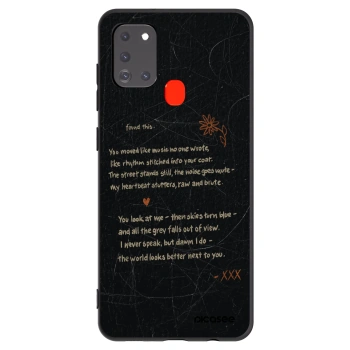 Picasee silikónový čierny obal pre Samsung Galaxy A21s - POET