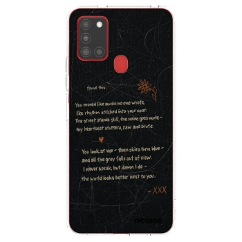 Picasee silikónový prehľadný obal pre Samsung Galaxy A21s - POET