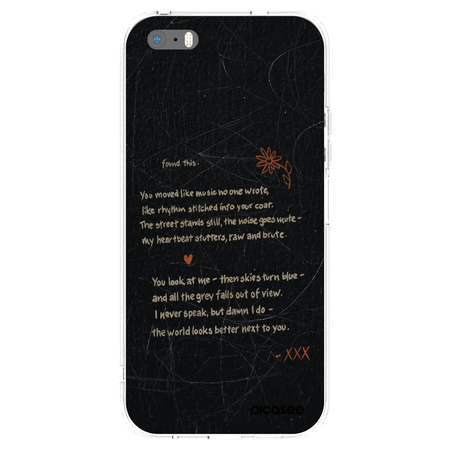 Picasee silikónový prehľadný obal pre Apple iPhone 5/5S/SE - POET