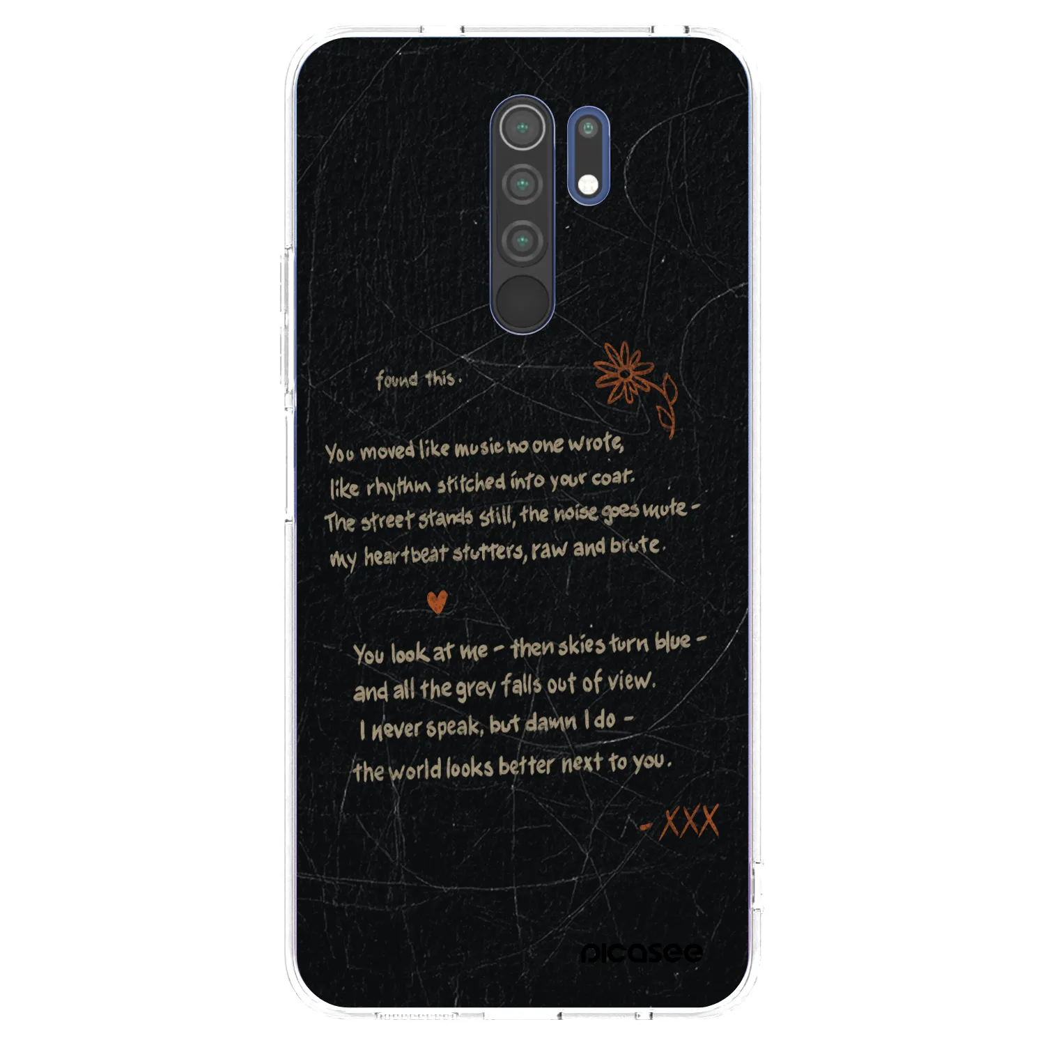 Picasee silikónový prehľadný obal pre Xiaomi Redmi 9 - POET