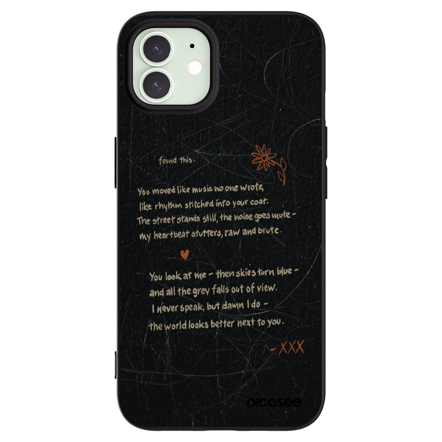 Picasee silikónový čierny obal pre Apple iPhone 12 - POET