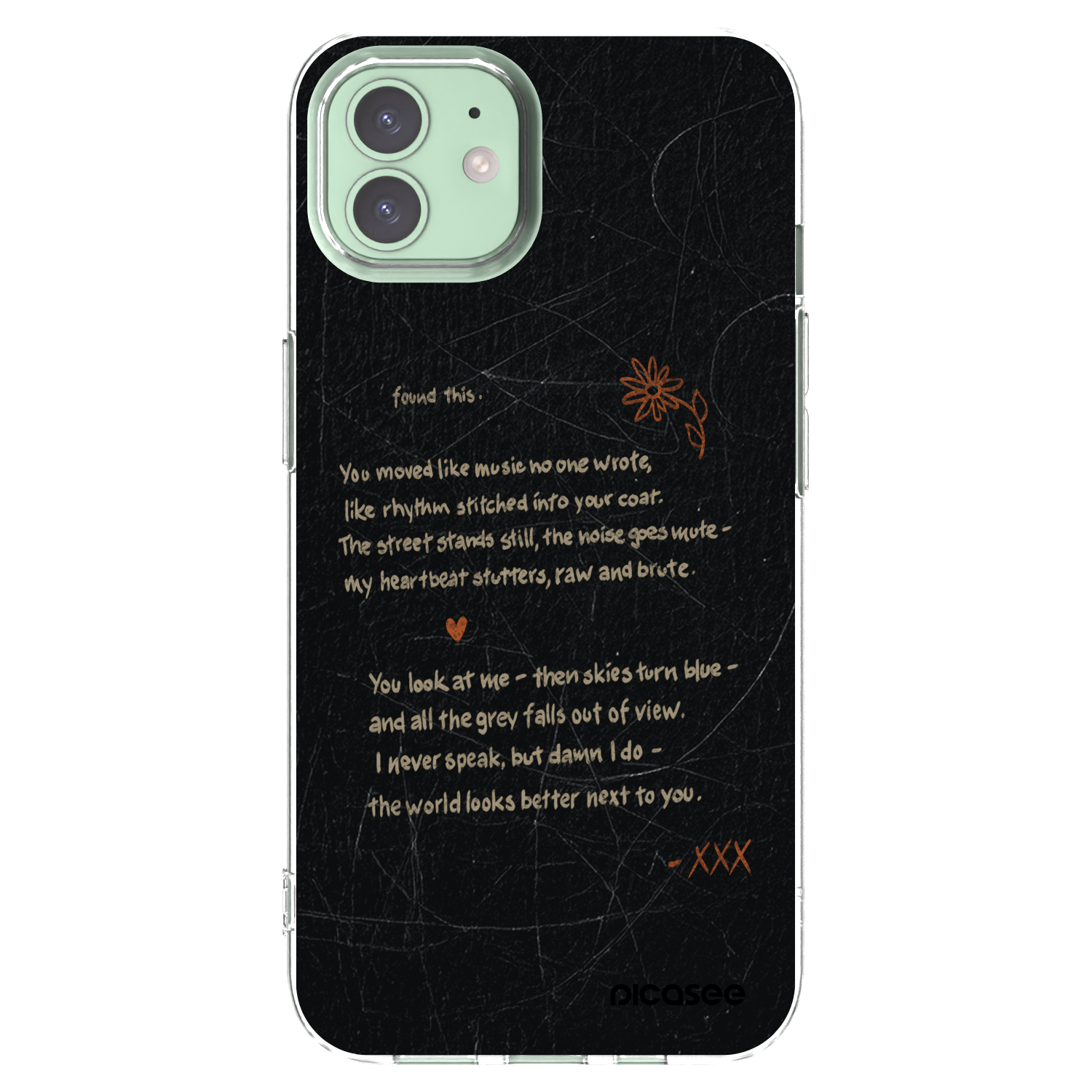 Picasee silikónový prehľadný obal pre Apple iPhone 12 - POET