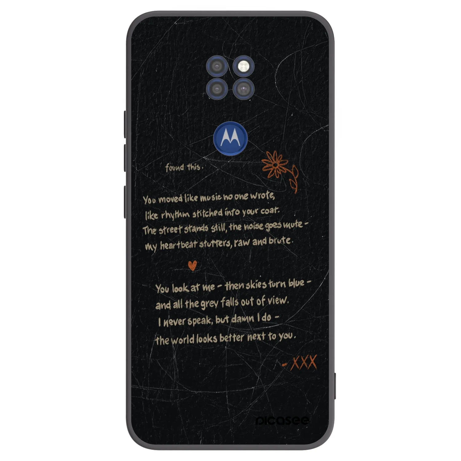 Picasee silikónový čierny obal pre Motorola Moto G9 Play - POET
