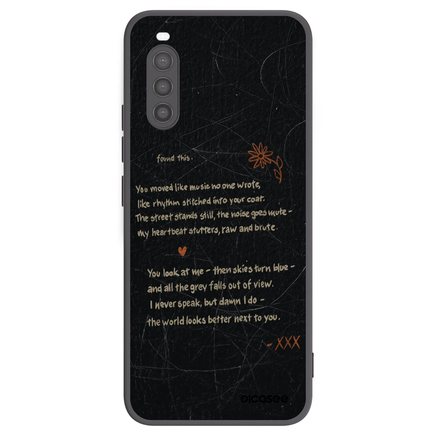 Picasee silikónový čierny obal pre Sony Xperia 10 II - POET