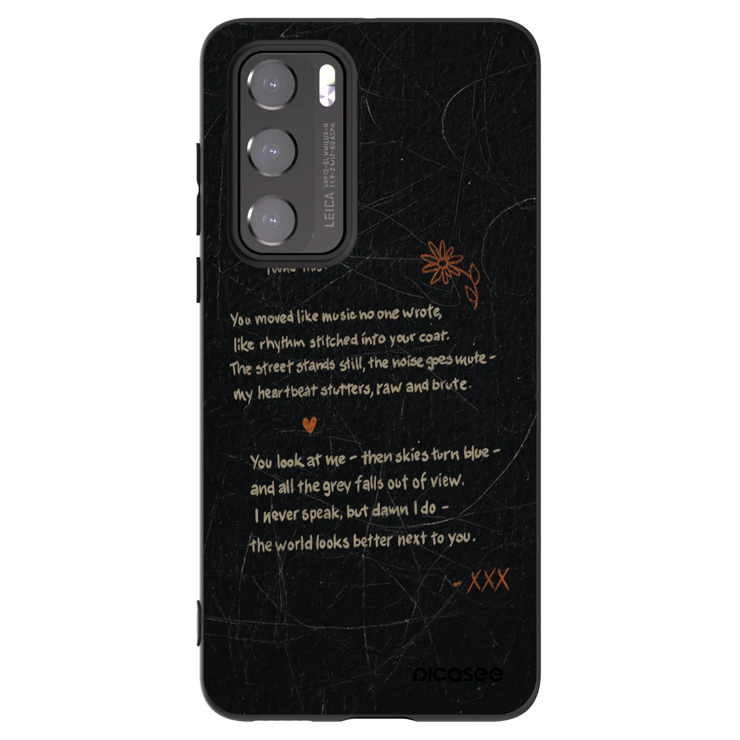 Picasee silikónový čierny obal pre Huawei P40 - POET