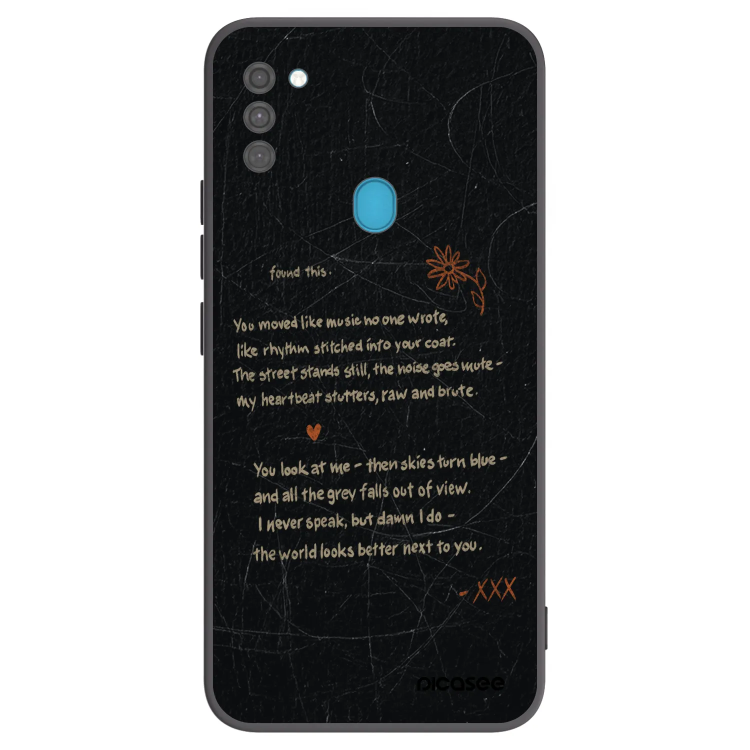 Picasee silikónový čierny obal pre Samsung Galaxy M11 - POET