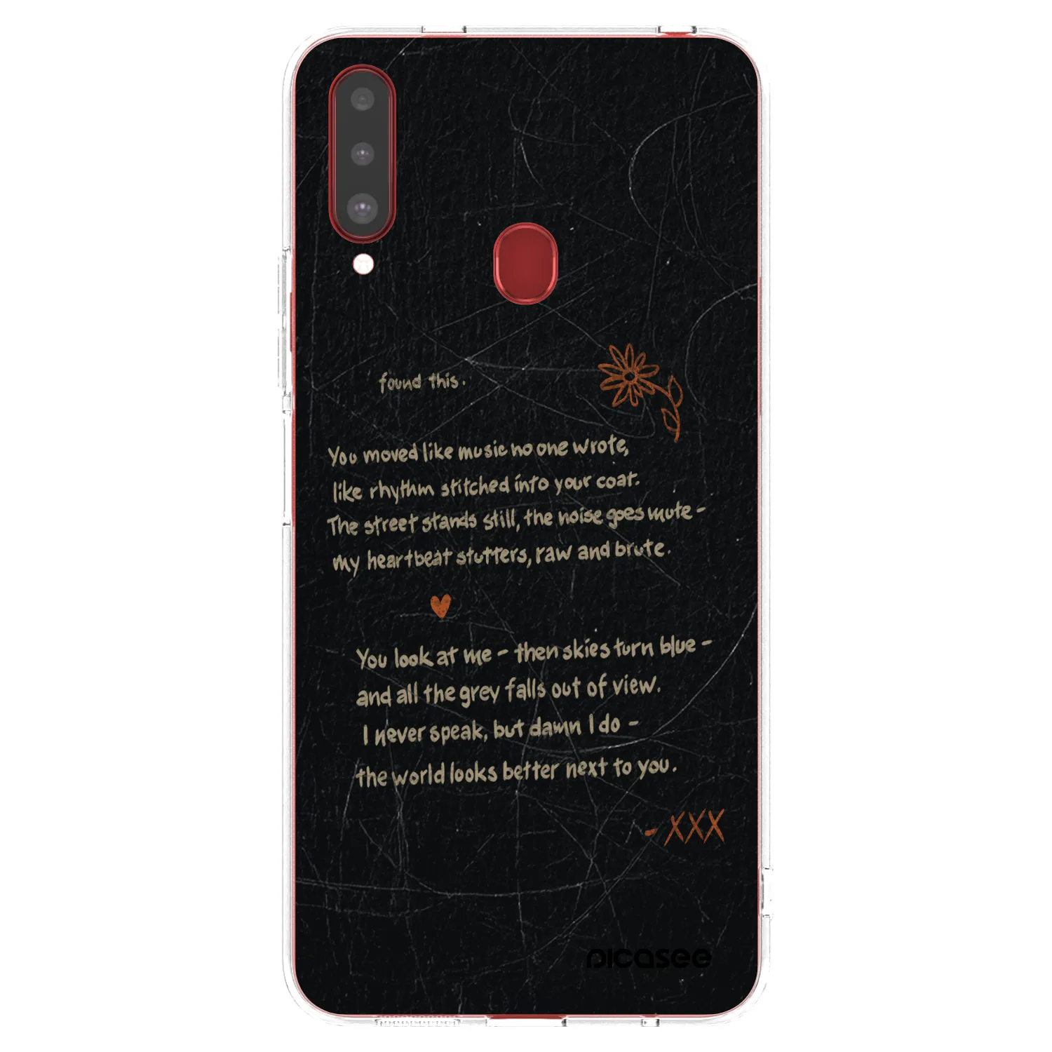 Picasee silikónový prehľadný obal pre Samsung Galaxy A20s - POET