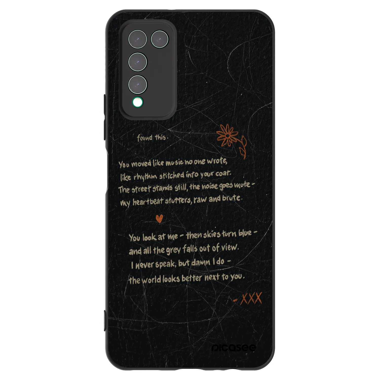 Picasee silikónový čierny obal pre Honor 10X Lite - POET