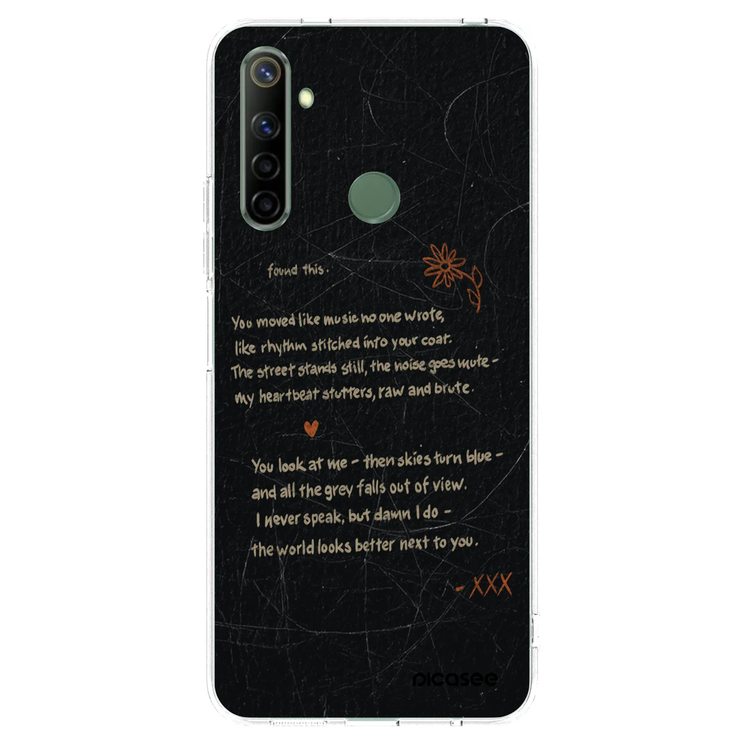 Picasee silikónový prehľadný obal pre Realme 6i - POET