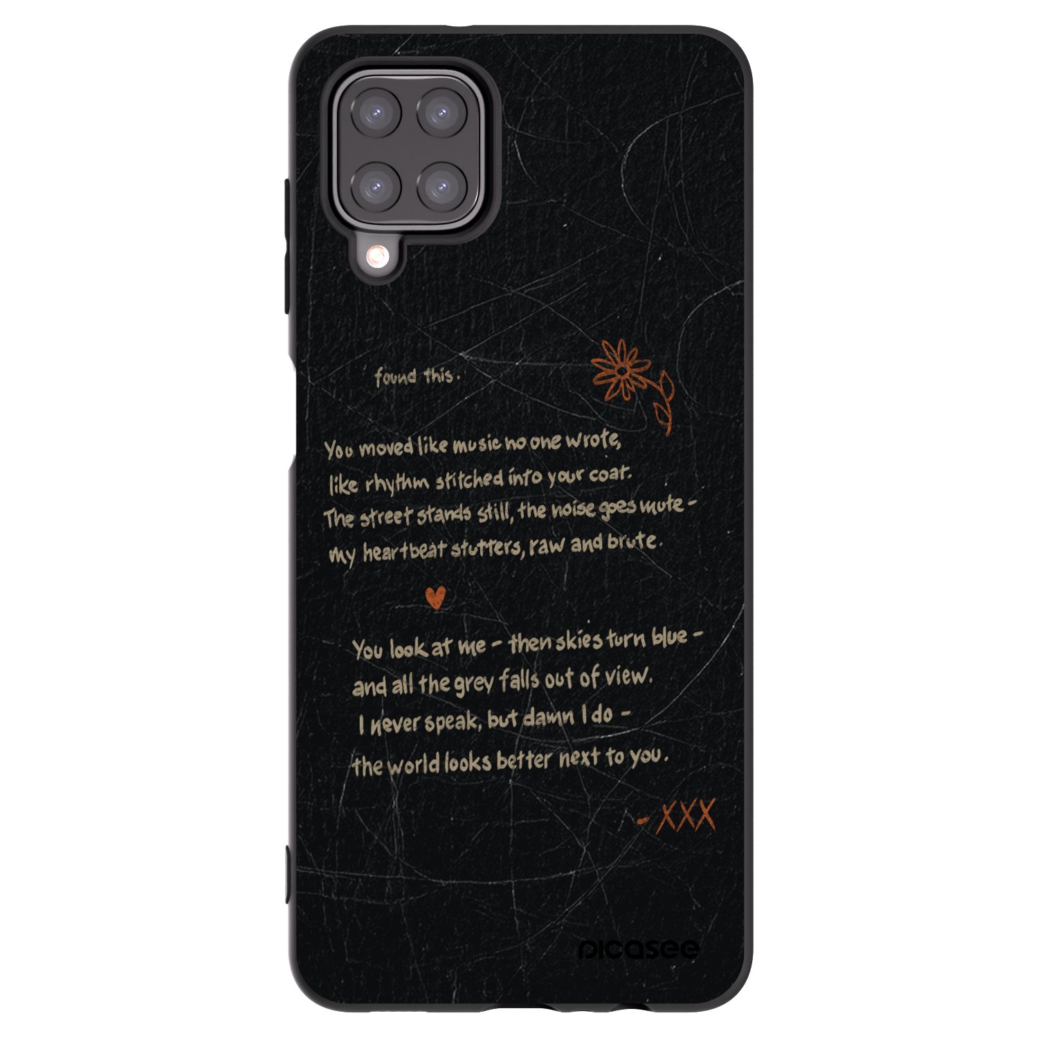 Picasee silikónový čierny obal pre Samsung Galaxy A12 A125F - POET