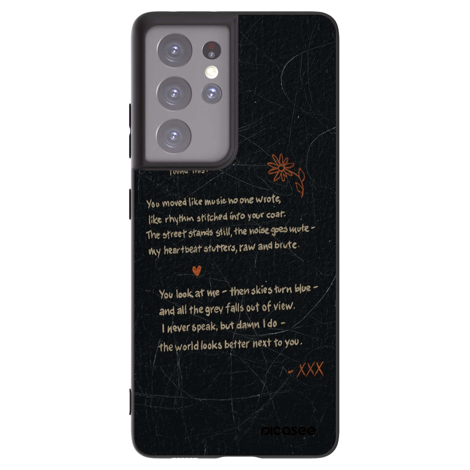 Picasee silikónový čierny obal pre Samsung Galaxy S21 Ultra 5G G998B - POET