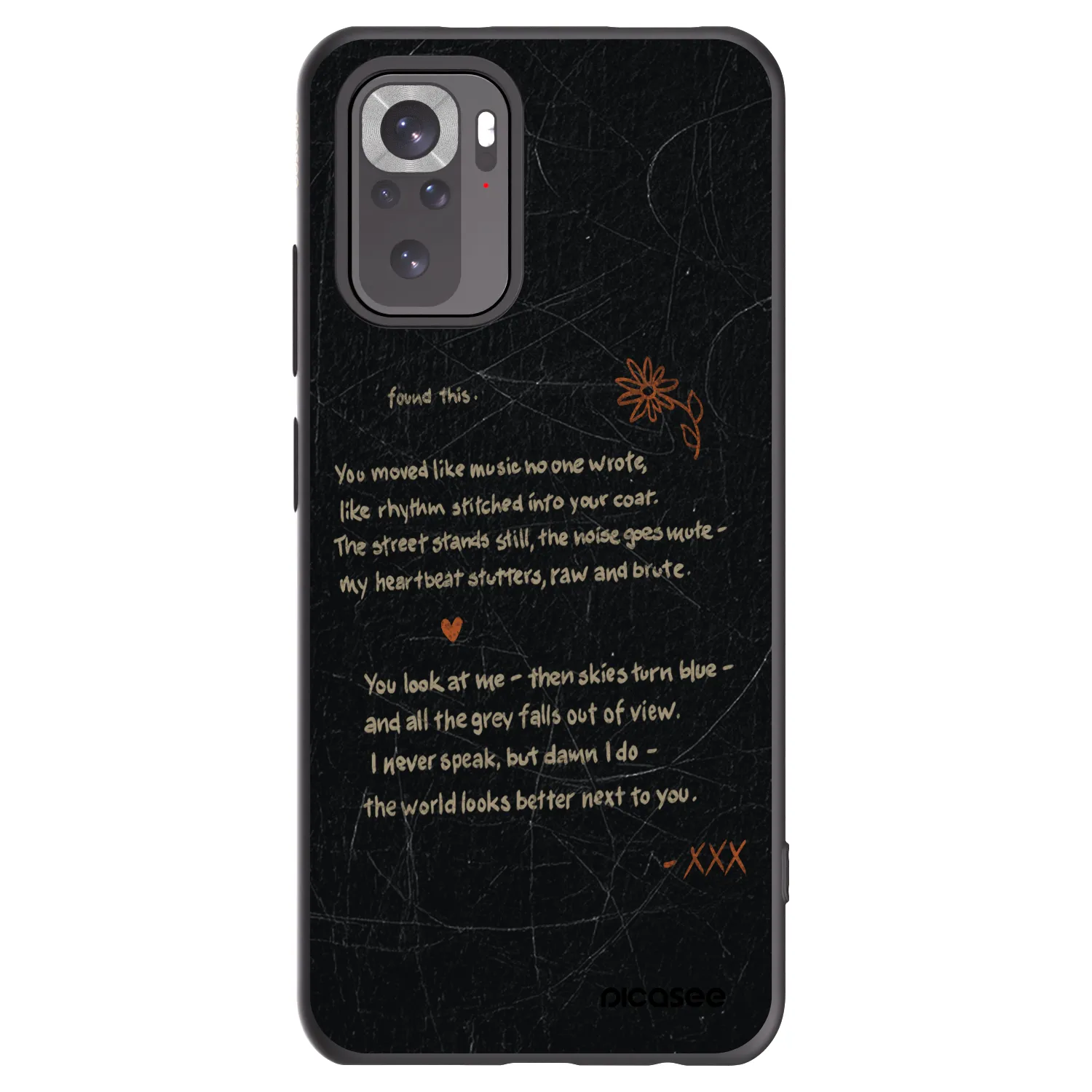Picasee silikónový čierny obal pre Xiaomi Redmi Note 10 - POET