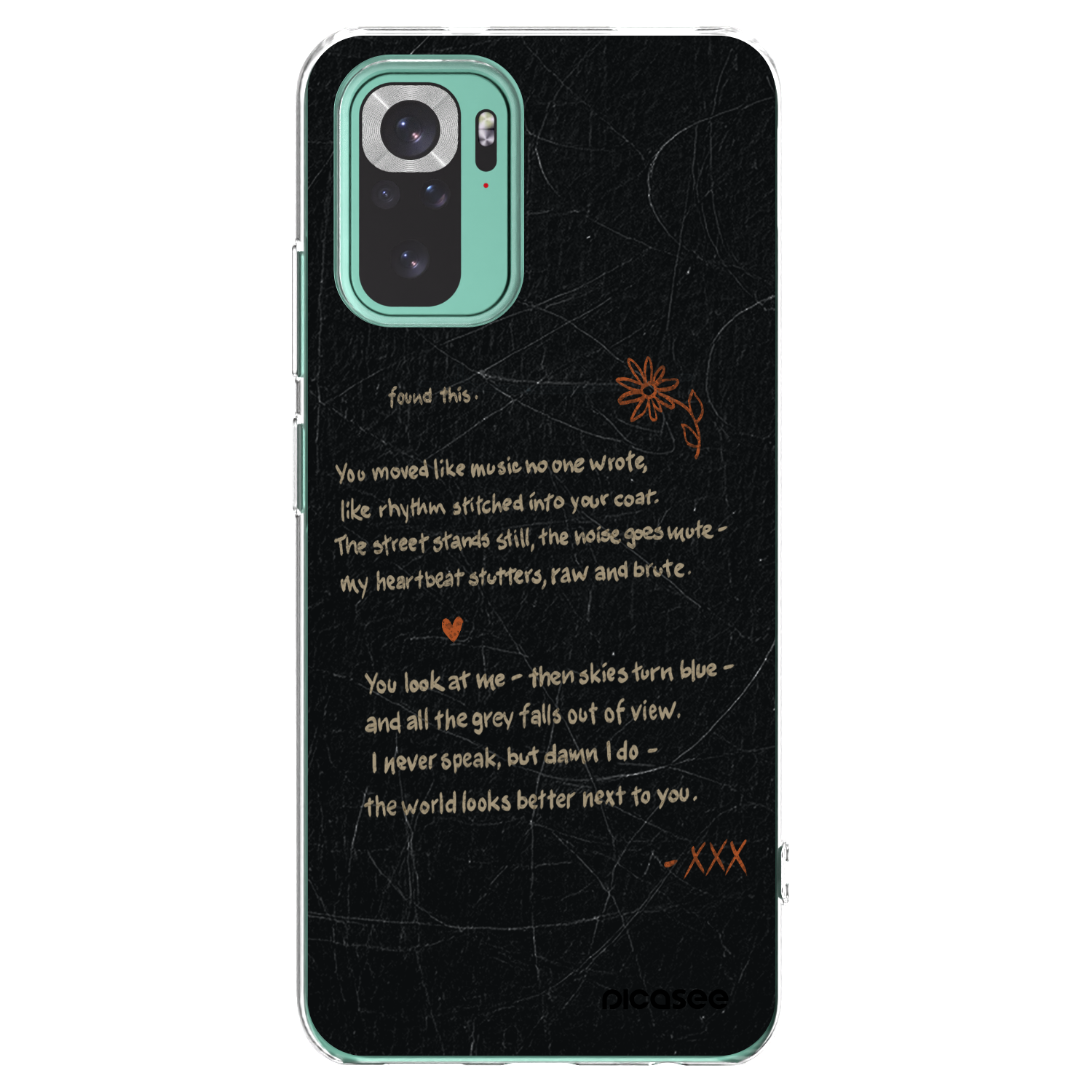 Picasee silikónový prehľadný obal pre Xiaomi Redmi Note 10 Pro - POET