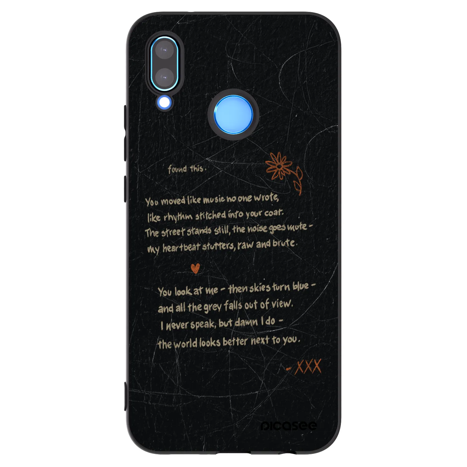 Picasee silikónový čierny obal pre Huawei P20 Lite - POET