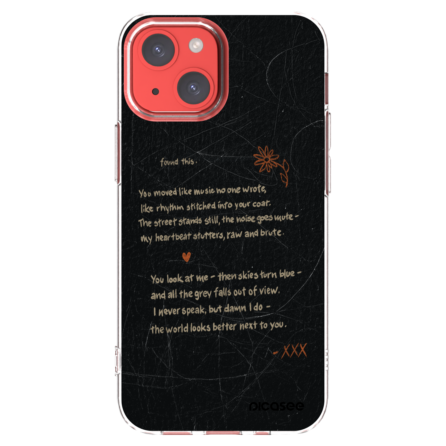 Picasee silikónový prehľadný obal pre Apple iPhone 13 mini - POET