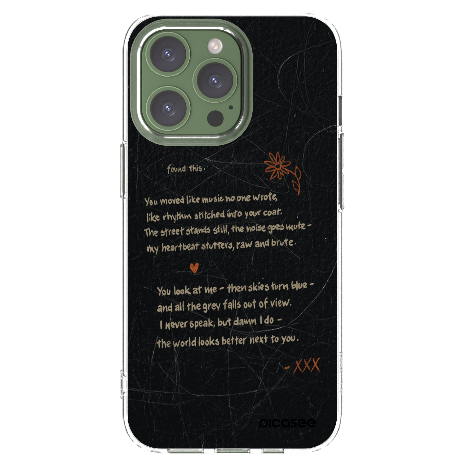 Picasee silikónový prehľadný obal pre Apple iPhone 13 Pro - POET