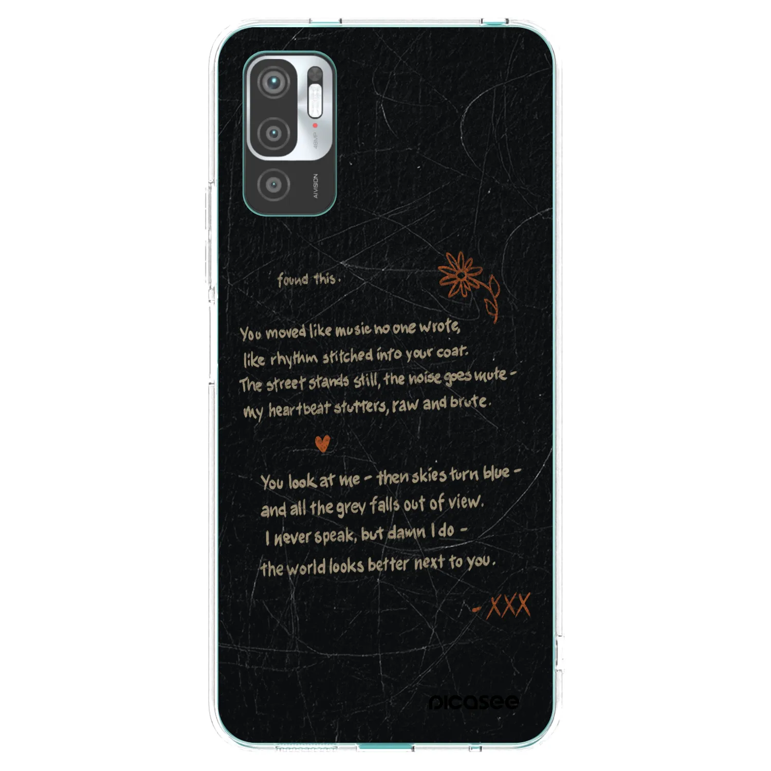 Picasee silikónový prehľadný obal pre Xiaomi Redmi Note 10 5G - POET