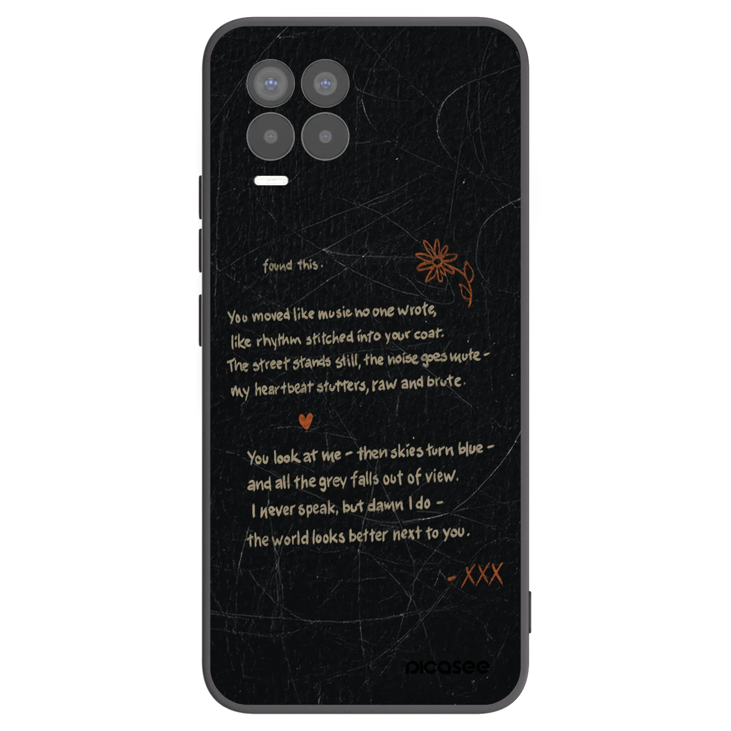 Picasee silikónový čierny obal pre Realme 8 Pro - POET