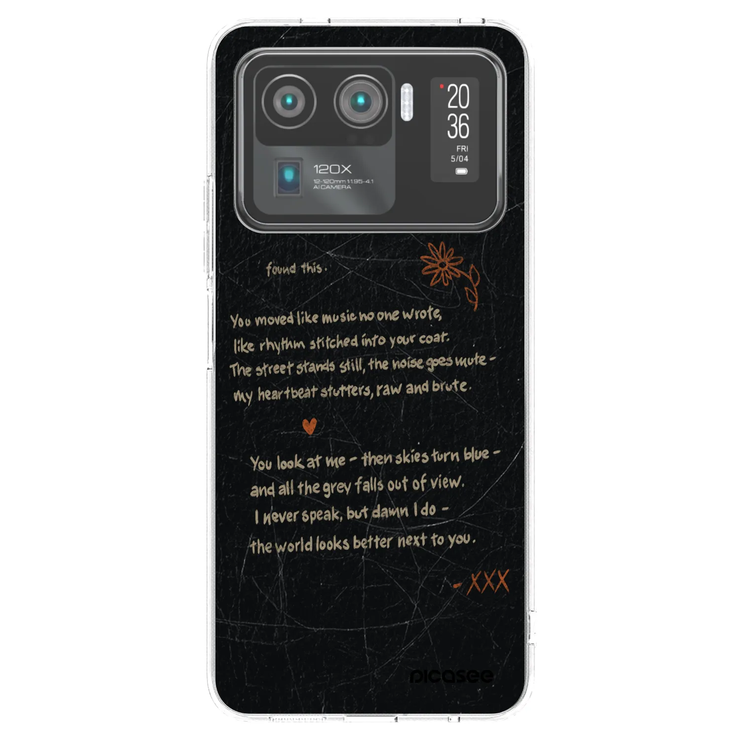 Picasee silikónový prehľadný obal pre Xiaomi Mi 11 Ultra - POET