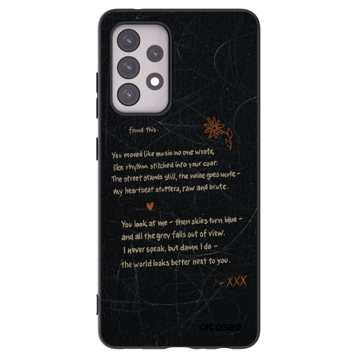 Picasee silikónový čierny obal pre Samsung Galaxy A52s 5G A528B - POET