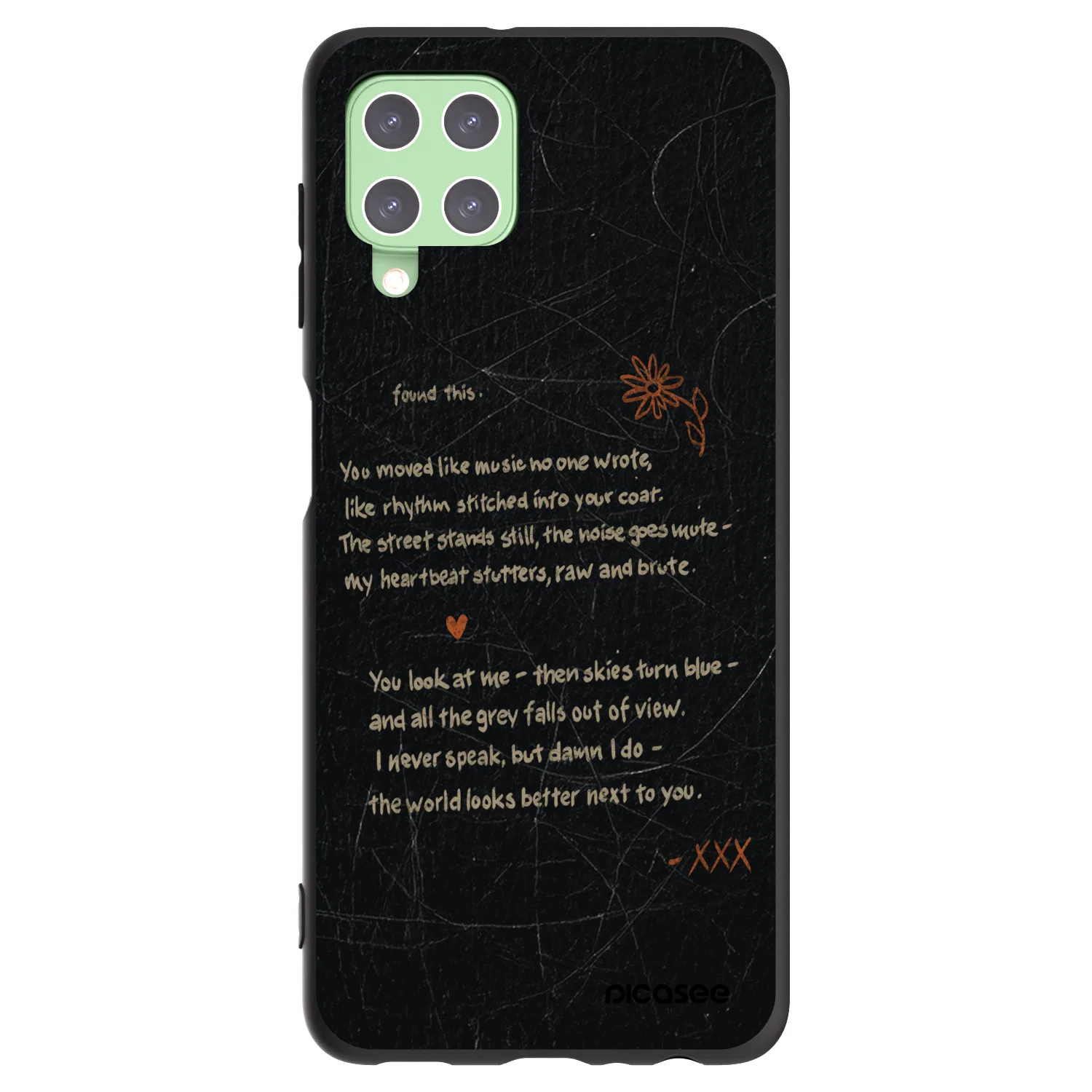 Picasee silikónový čierny obal pre Samsung Galaxy A22 A225F 4G - POET