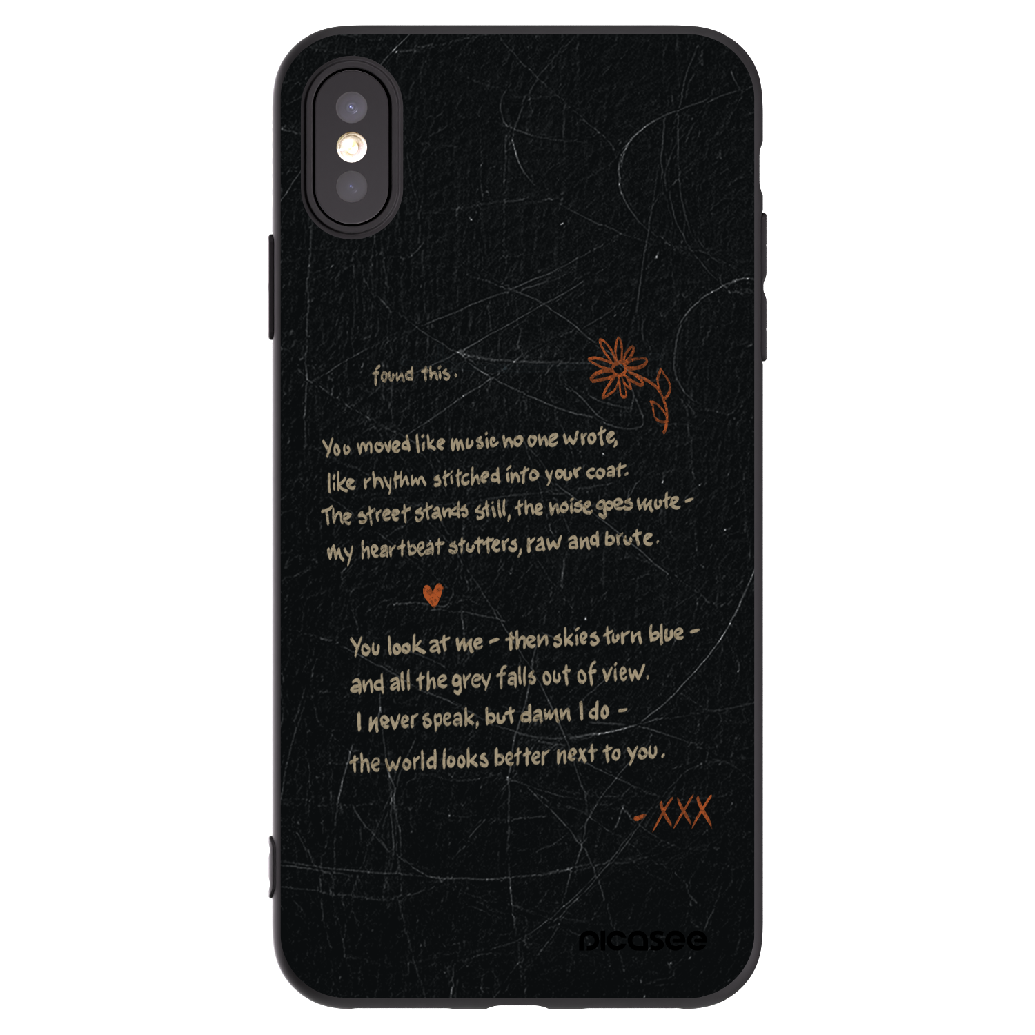 Picasee silikónový čierny obal pre Apple iPhone XS Max - POET