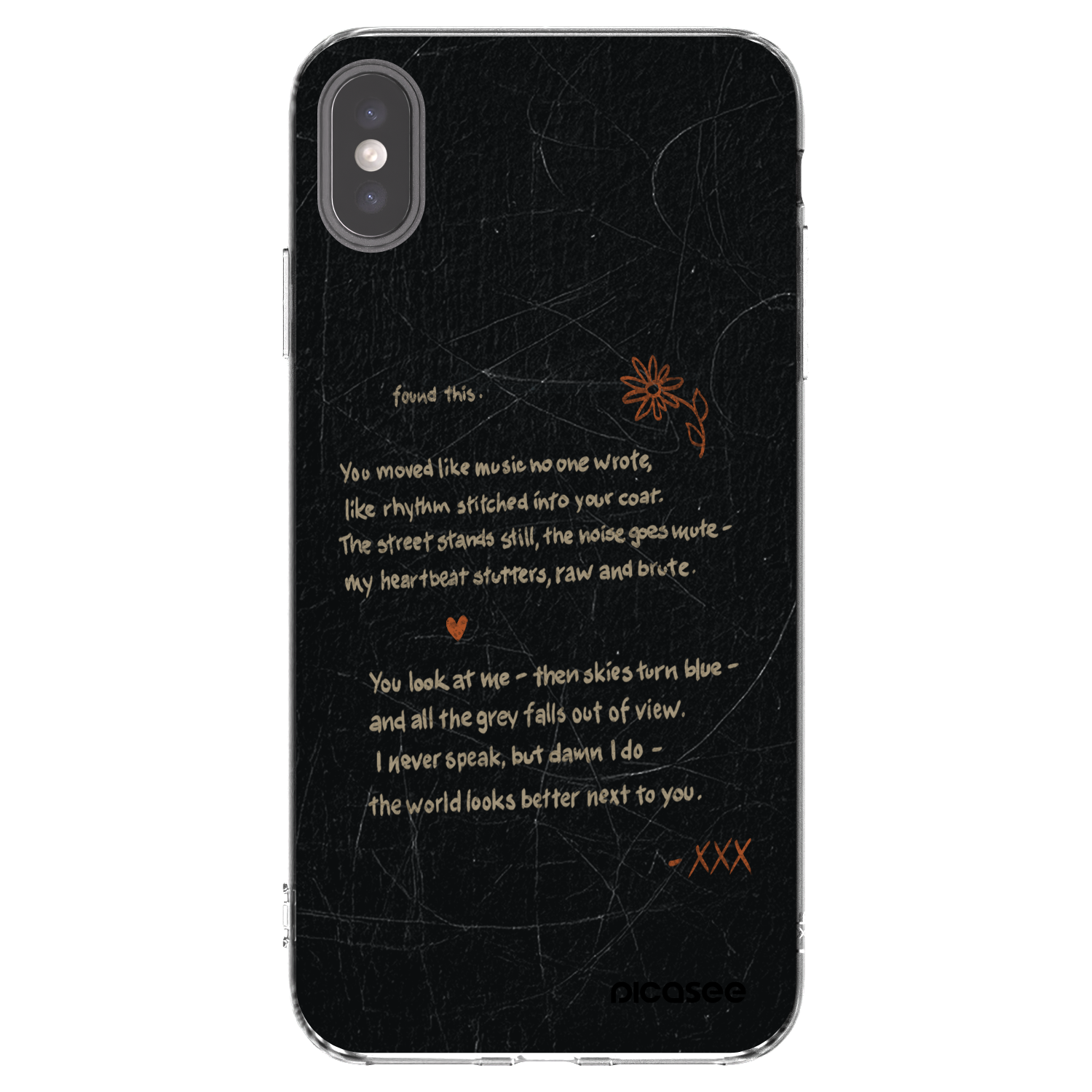 Picasee silikónový prehľadný obal pre Apple iPhone XS Max - POET