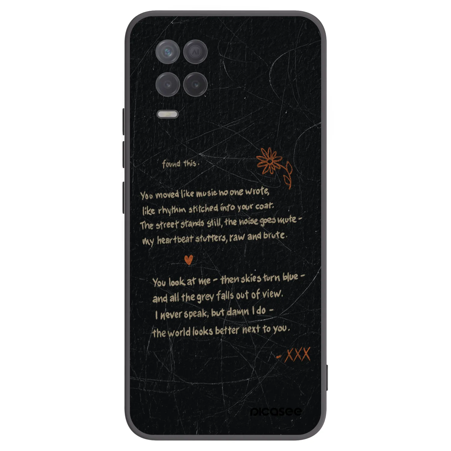 Picasee silikónový čierny obal pre Realme 8 5G - POET