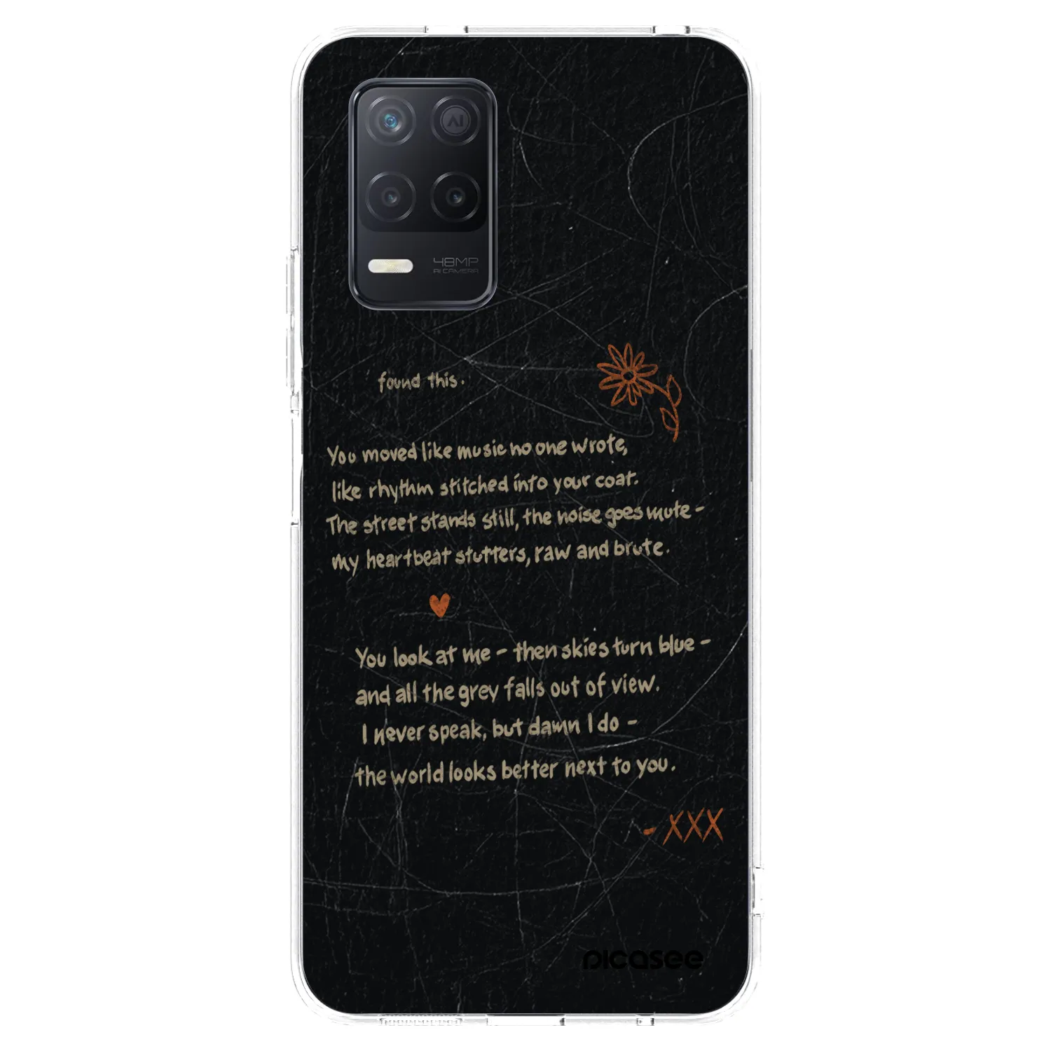 Picasee silikónový prehľadný obal pre Realme 8 5G - POET
