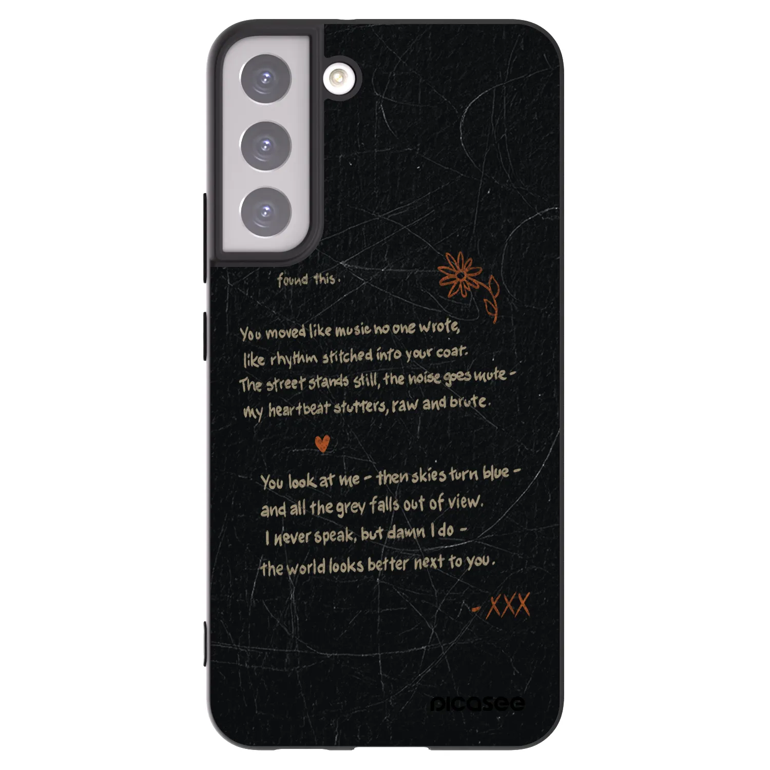 Picasee silikónový čierny obal pre Samsung Galaxy S22+ 5G - POET