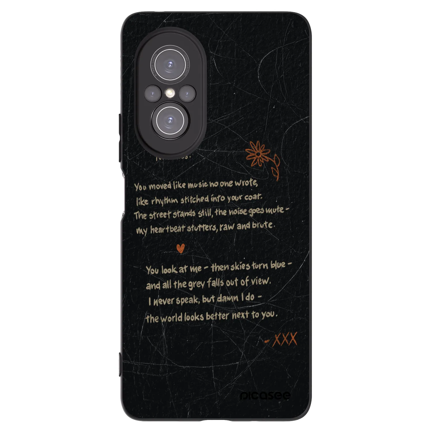 Picasee silikónový čierny obal pre Huawei Nova 9 SE - POET