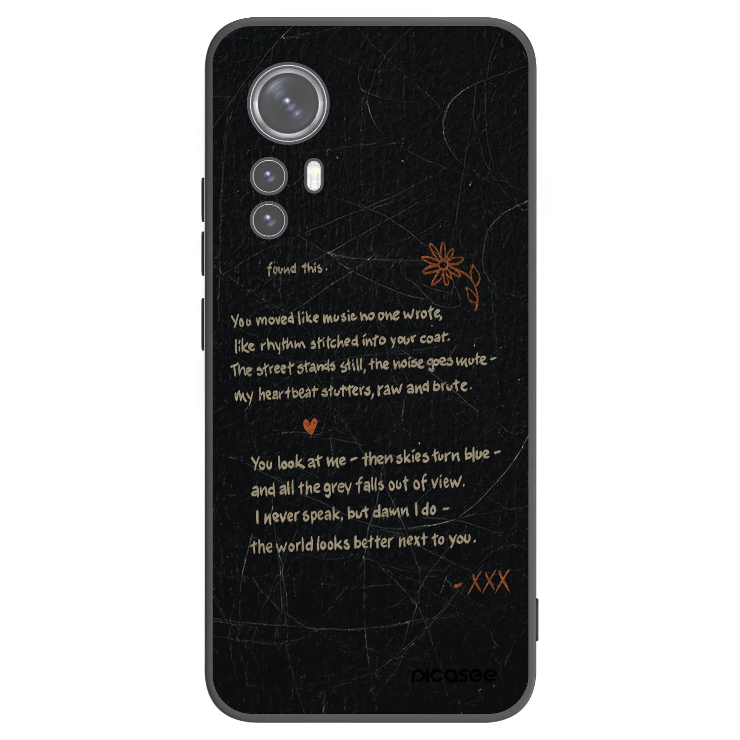 Picasee silikónový čierny obal pre Xiaomi 12 - POET