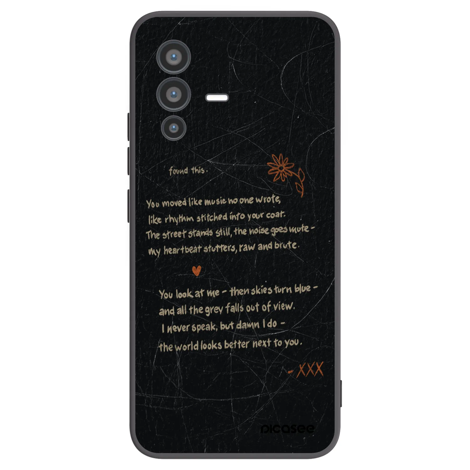 Picasee silikónový čierny obal pre Vivo V23 5G - POET