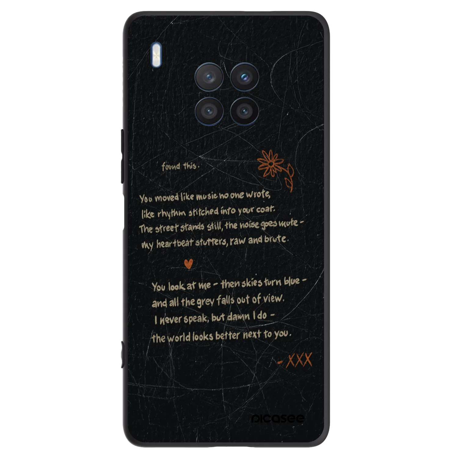 Picasee silikónový čierny obal pre Honor 50 Lite - POET