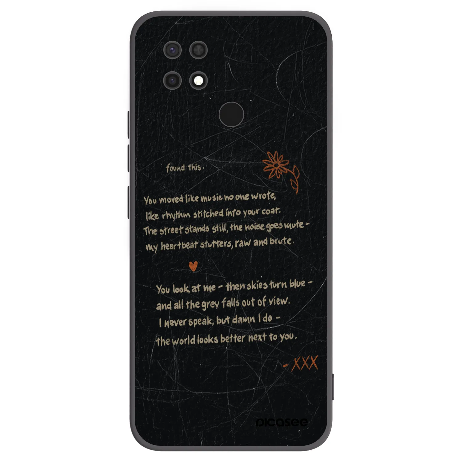 Picasee silikónový čierny obal pre Xiaomi Redmi 10C - POET