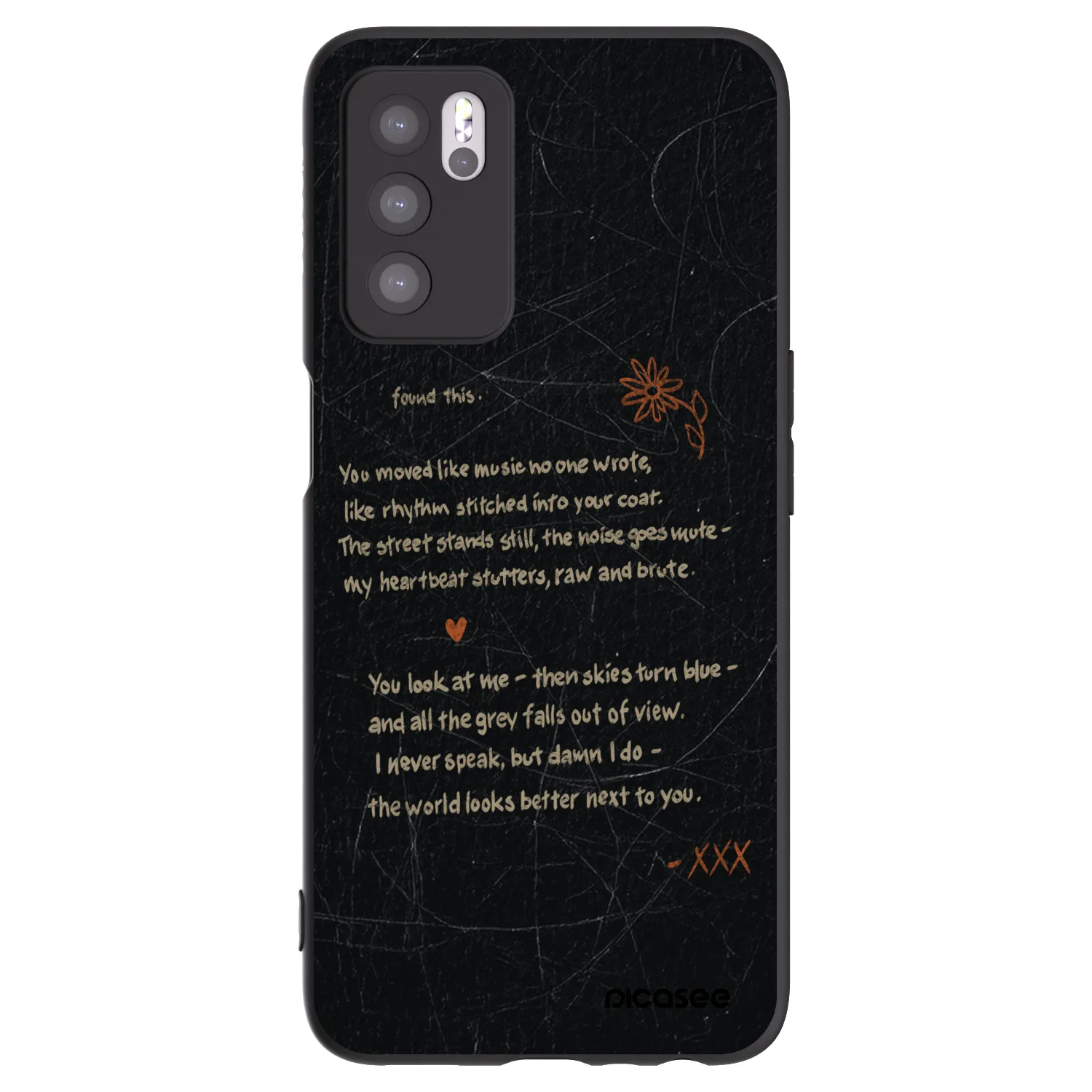 Picasee silikónový čierny obal pre OPPO A16s - POET