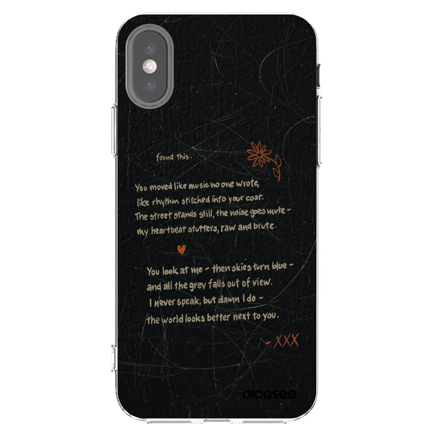 Silikónový prehľadný obal pre Apple iPhone X/XS - POET
