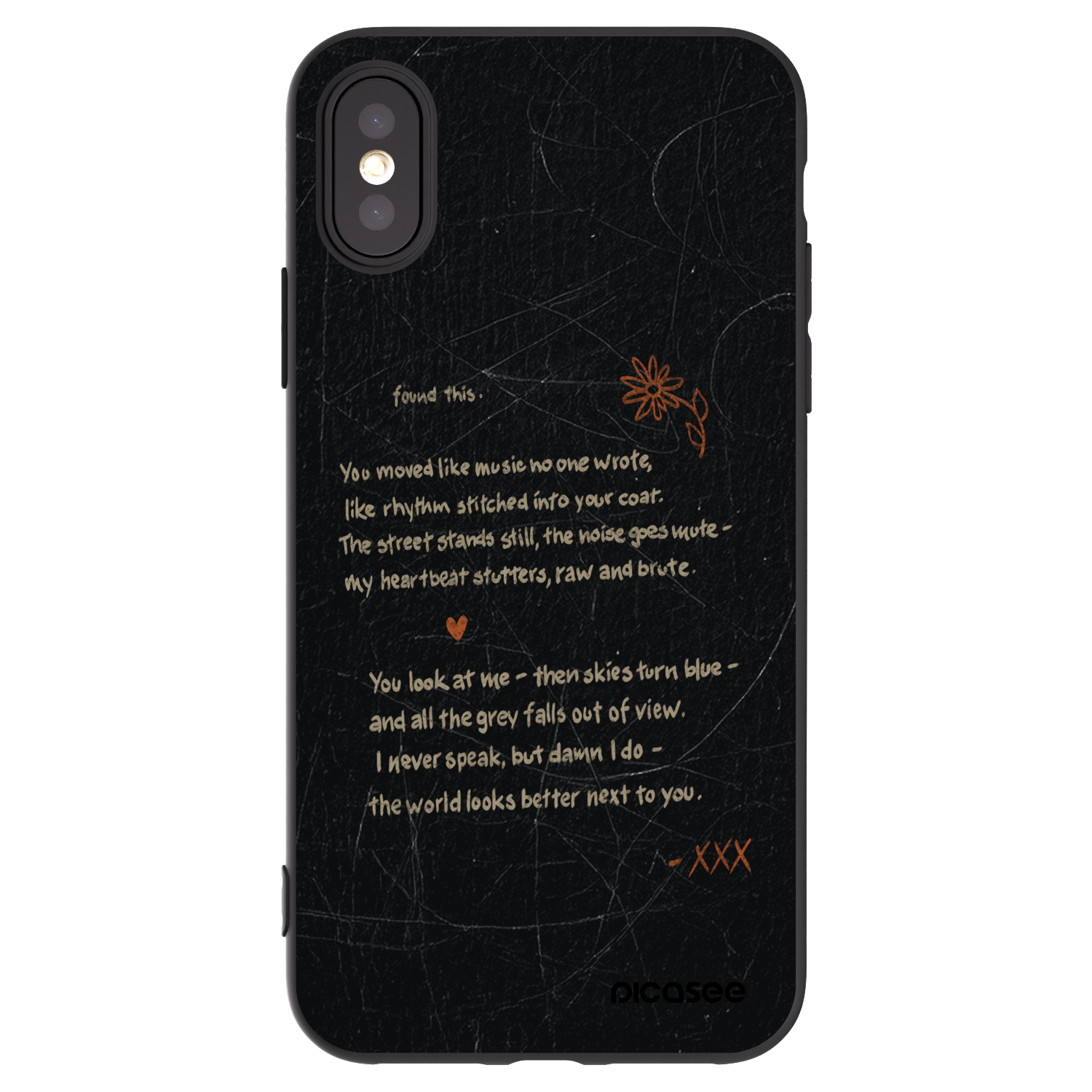 Silikónový čierny obal pre Apple iPhone X/XS - POET