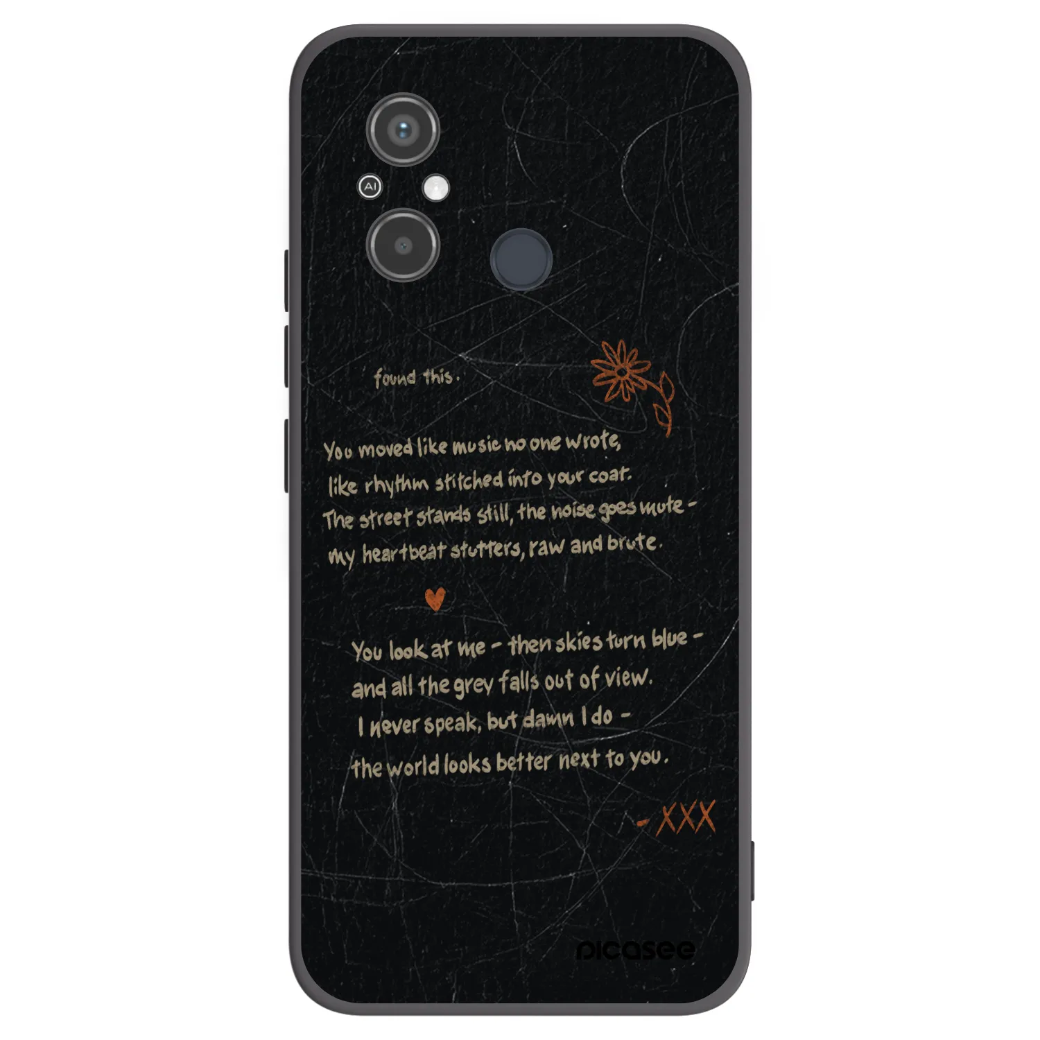 Picasee silikónový čierny obal pre Xiaomi Redmi 12C - POET
