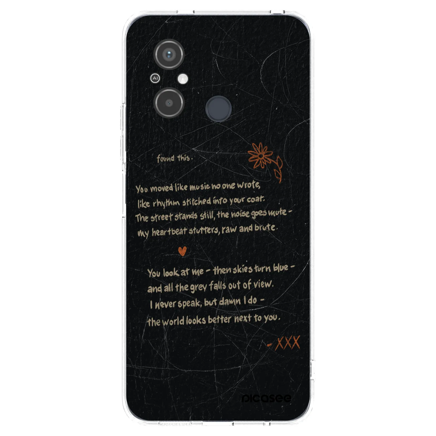 Picasee silikónový prehľadný obal pre Xiaomi Redmi 12C - POET