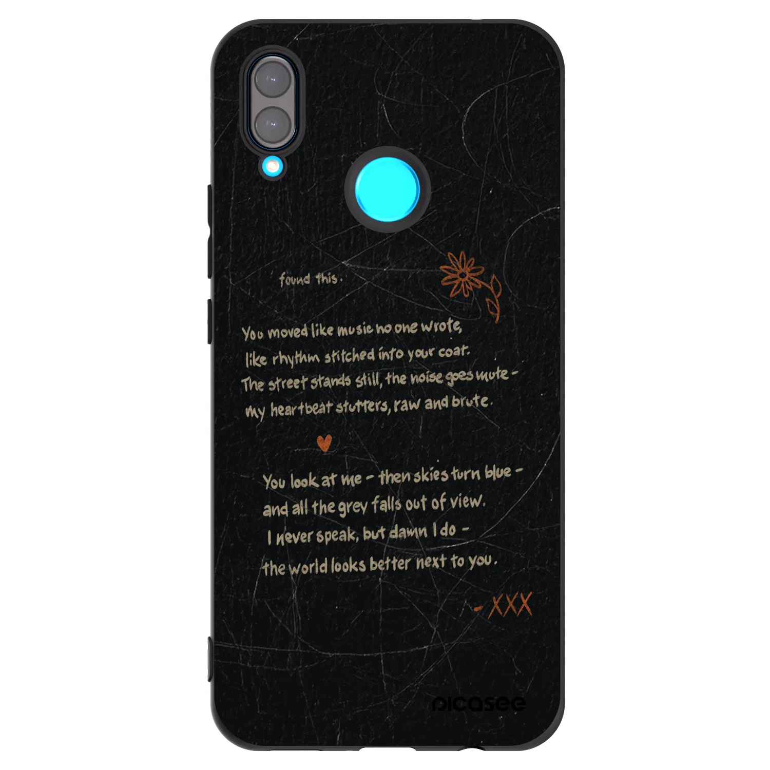 Picasee silikónový čierny obal pre Huawei Nova 3 - POET