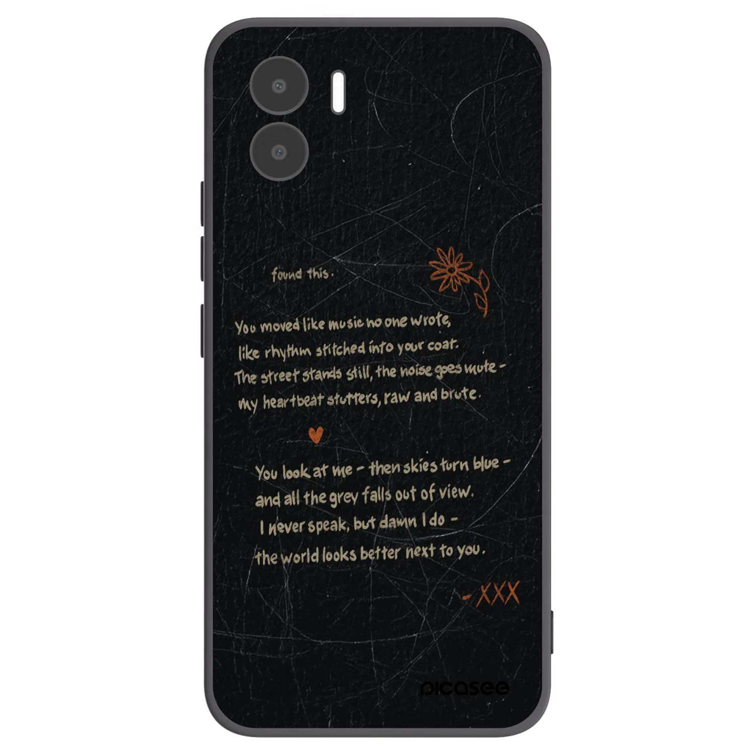 Picasee silikónový čierny obal pre Xiaomi Redmi A2 - POET