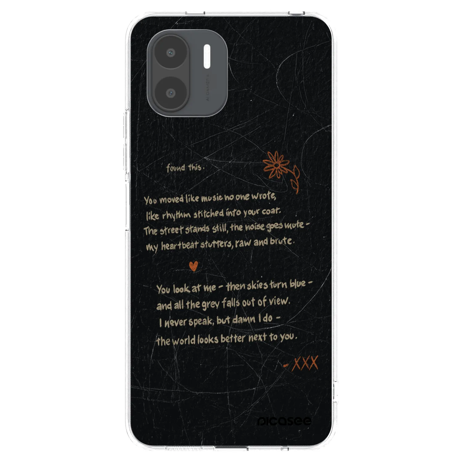 Picasee silikónový prehľadný obal pre Xiaomi Redmi A2 - POET