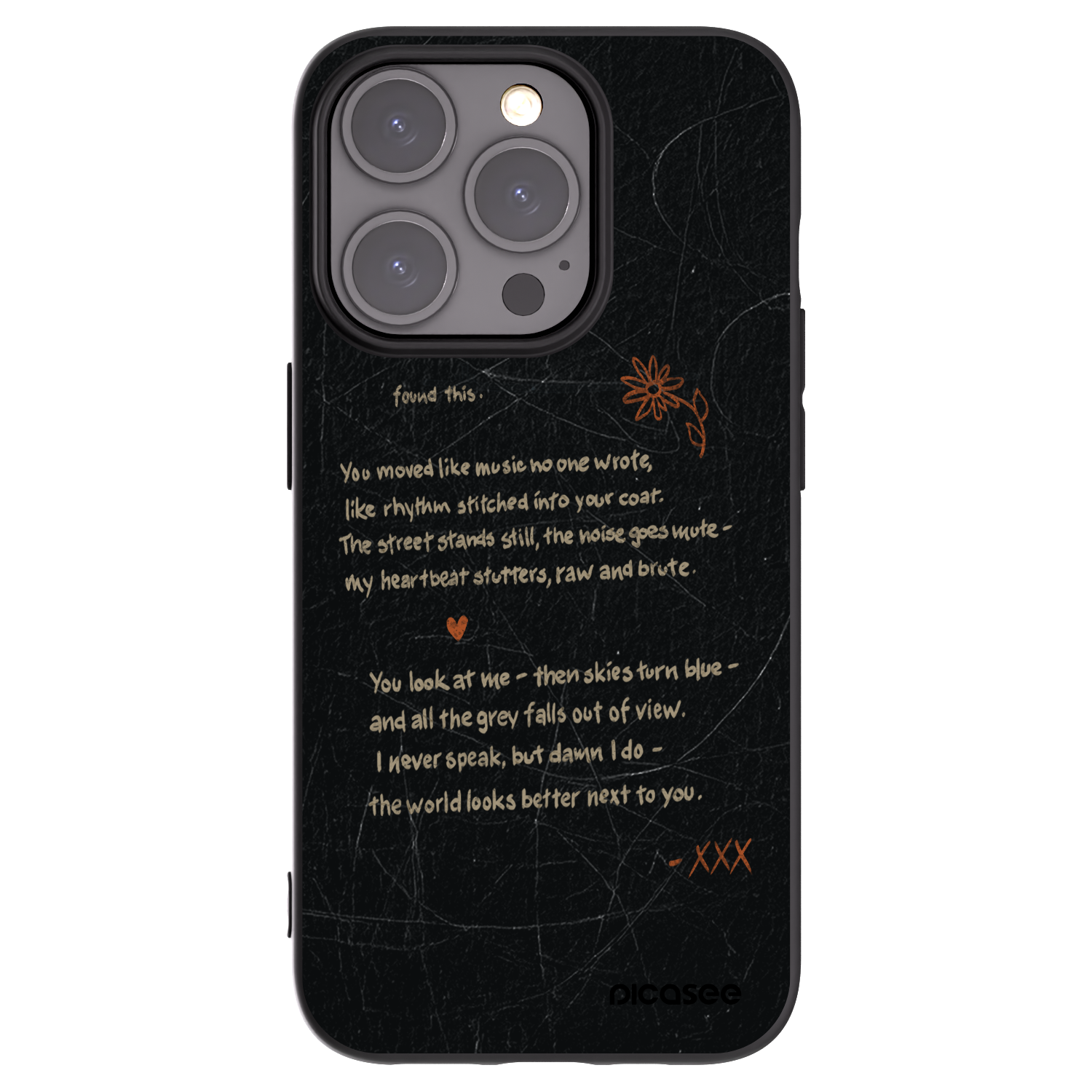 Silikónový čierny obal pre Apple iPhone 15 Pro - POET