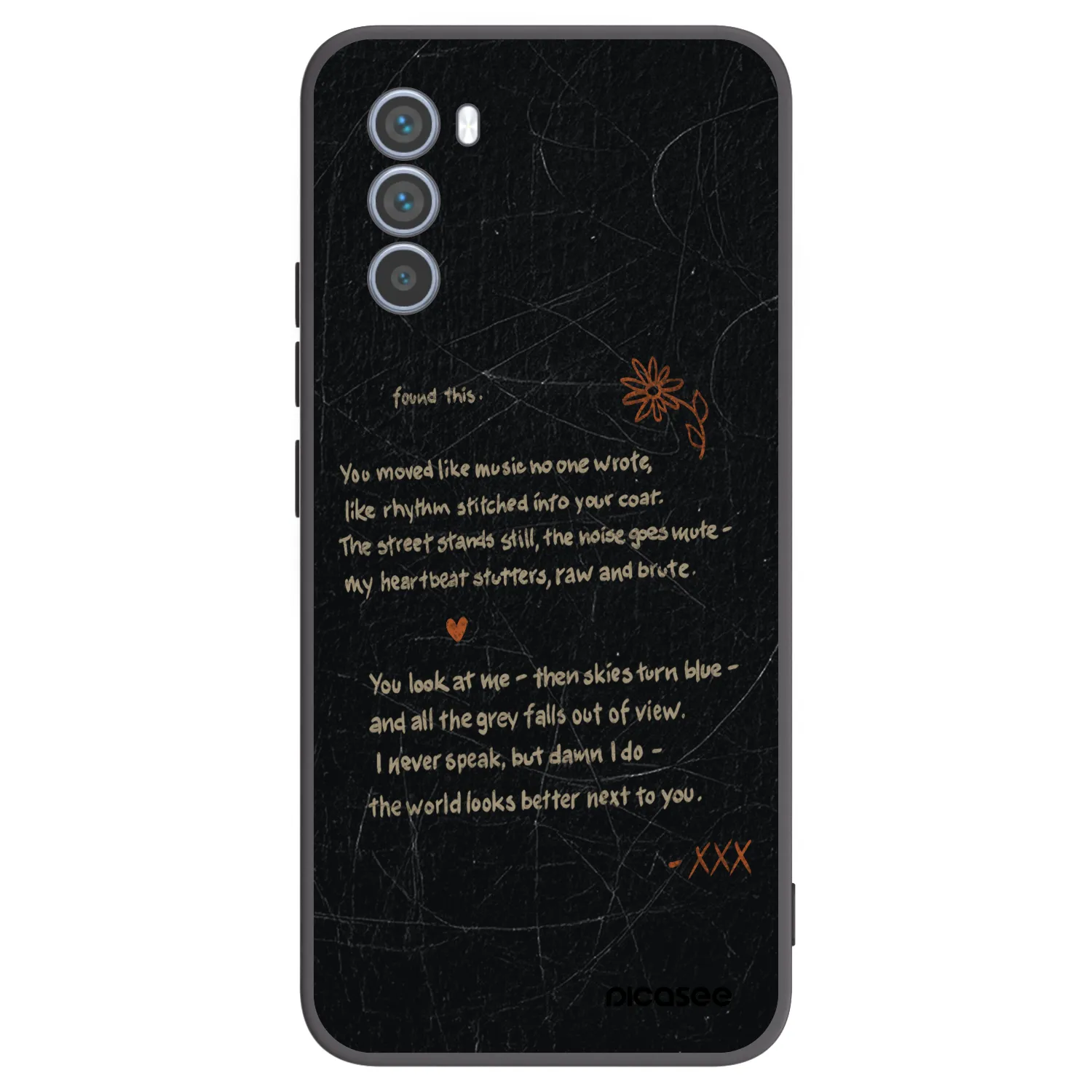 Picasee silikónový čierny obal pre Motorola Moto G62 - POET