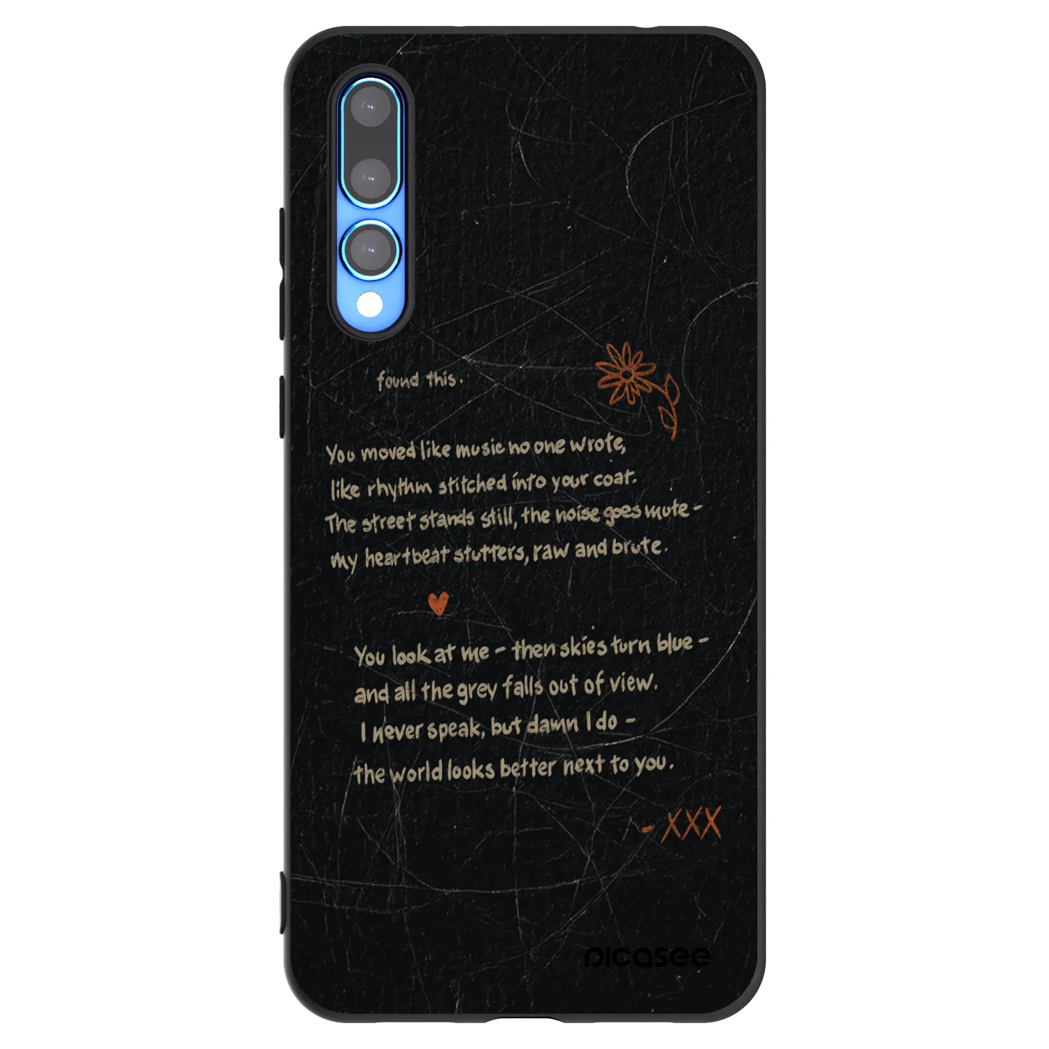 Picasee silikónový čierny obal pre Huawei P20 Pro - POET